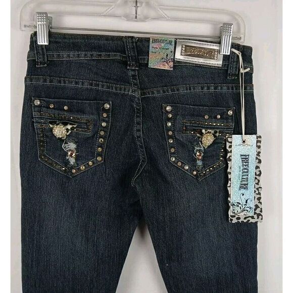 Free Culture Skinny Jeans Embellished    Women's Size 3 New With Tags - Picture 11 of 16